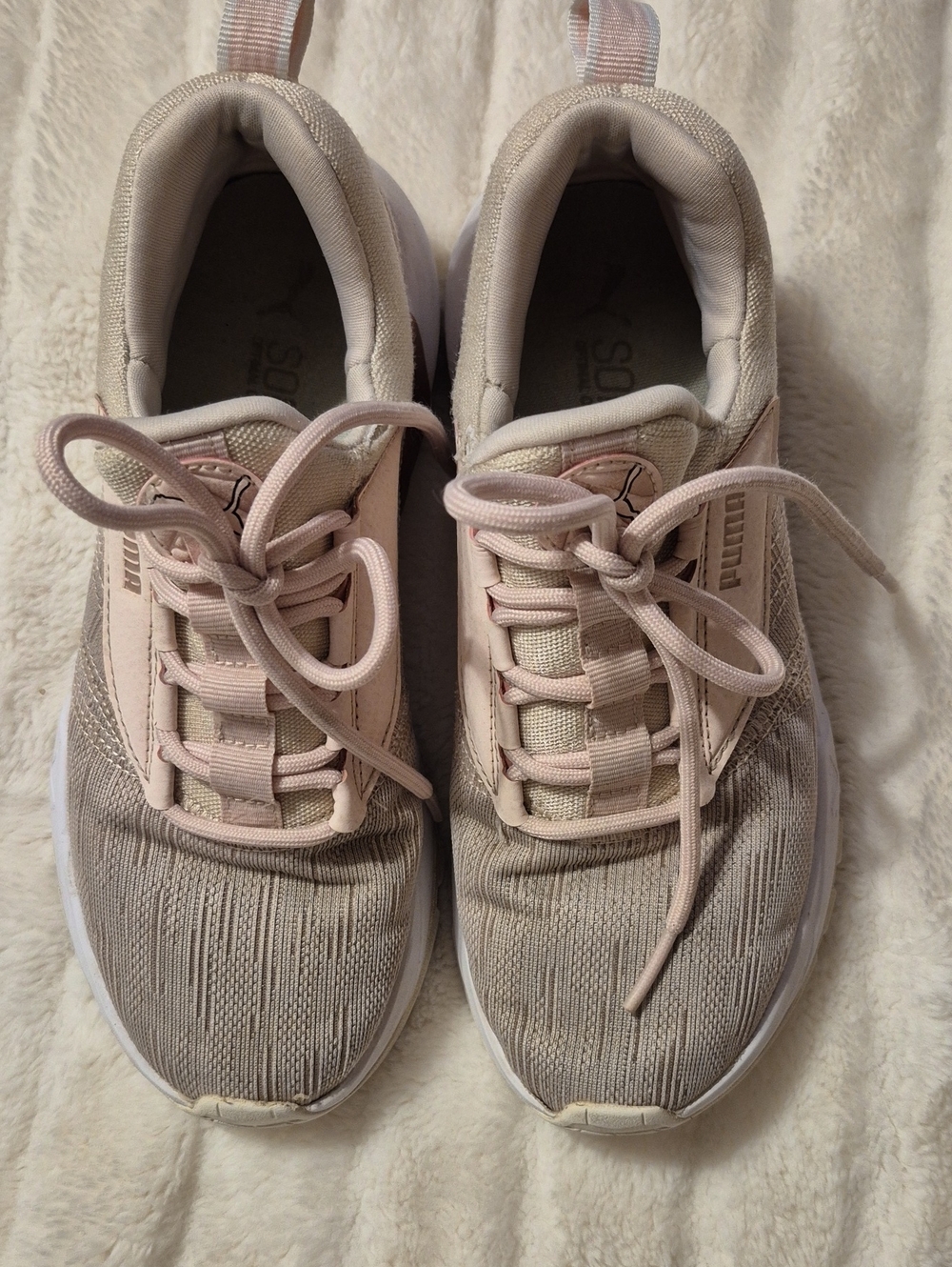 Puma Women's Light Pink & Beige Athletic Sneakers